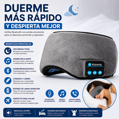 SUEÑOTOTAL™ ANTIFAZ PARA DORMIR CON BLUETOOTH