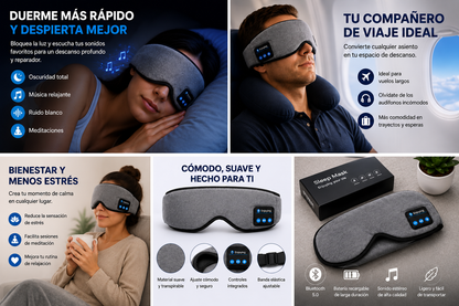 SUEÑOTOTAL™ ANTIFAZ PARA DORMIR CON BLUETOOTH